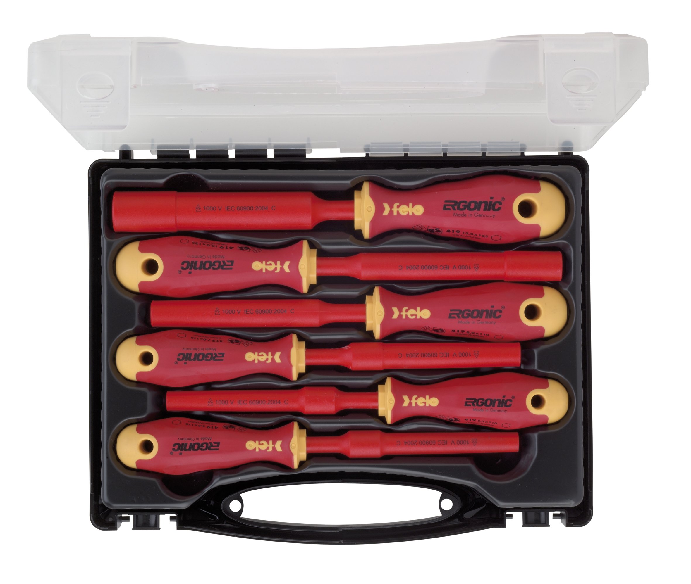 Felo Ergonic 00041910636 Toolbox M-TEC VDE 6-Part Set