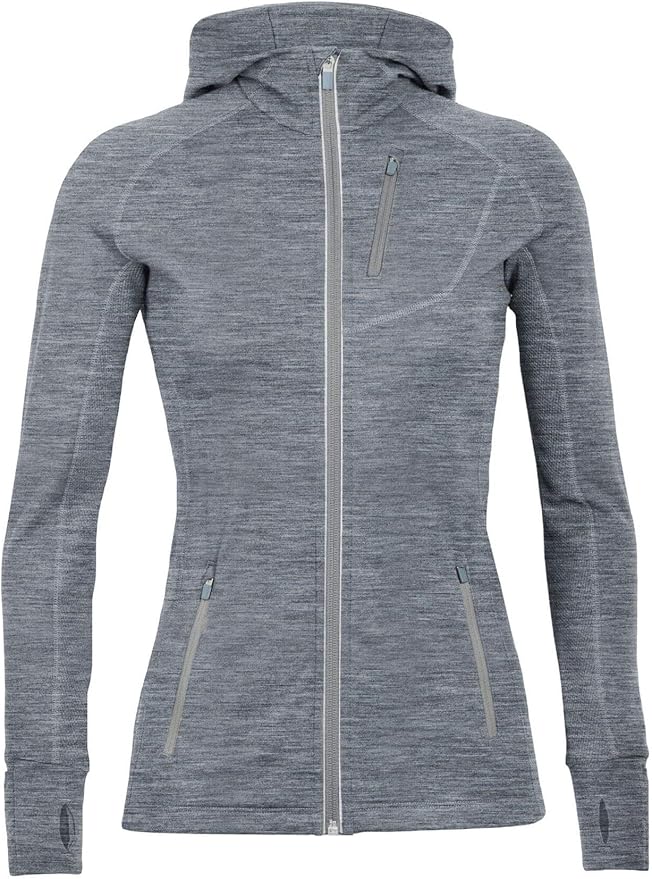 Icebreaker Merino womens Quantum Long Sleeve Zip Hoodie