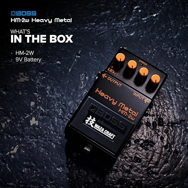 BOSS HM-2W HEAVY METAL GUITAR EFFECTS PEDAL | LEGENDARY CHAINSAW TONE OF SWEDISH DEATH METAL | WAZA CRAFT EDITION | STANDARD HM-2 MODE AND MORE AGGRESSIVE CUSTOM MODE