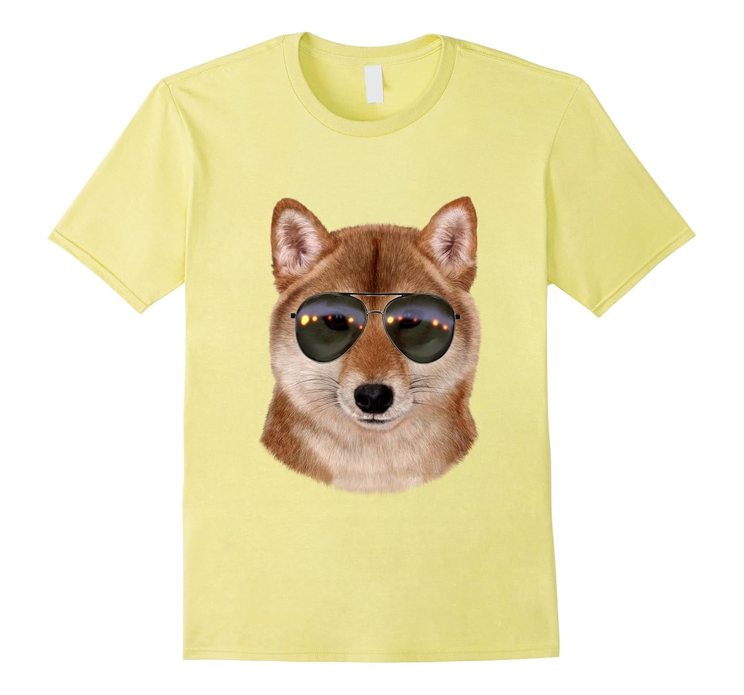 T Shirt Swag Shiba Inu In Aviator Sunglass Japanese Dog Bn