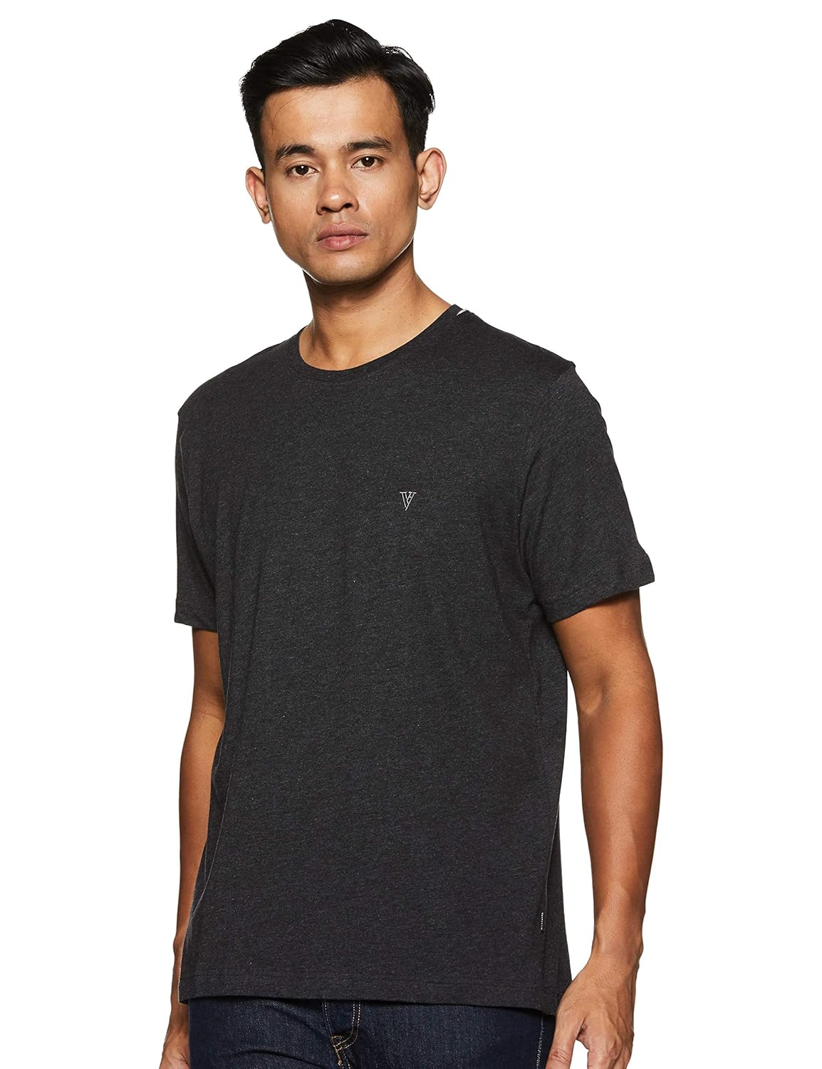 Navy & White Striped Regular Fit TShirt For Men's Best Price With