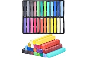 Neliblu 24-Piece Soft Pastels for Kids - Multi Color Pastel Chalk for Art Painting - Pastel Sticks Suitable on Paper, Blackboards, Sidewalk Blocks - For Kids, Adults, Professional Artists