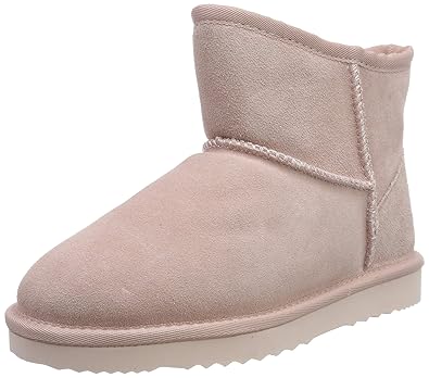 SKUTARI original Classic Boots, handgefertigte italienische Lederstiefel für Damen mit gemütlichem Kunstfell, rutschhemmender