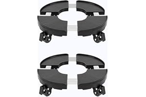 C CASIMR CASIMR Plant Stand with Wheels, 2 Pack Adjustable 15-20" Heavy Duty Plant Caddy with Casters, Indoor Outdoor Large Potted Planter Cart Dolly, Rolling Plant Stand for Flower Pot, 440lb Capacity