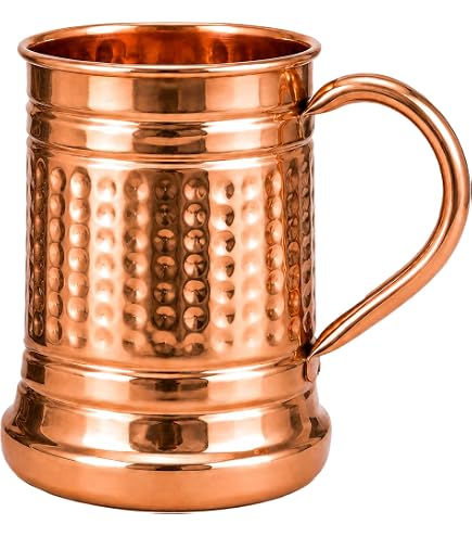 Amazon.com: JYPR Large 18 oz, Moscow Mule Copper Mug | Solid