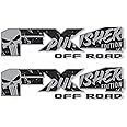 FX4 ford decals Ford Offroad stickers Bedside Emblem Super Duty F 150 F250 F350 F450 (Black / Silver Metallic)