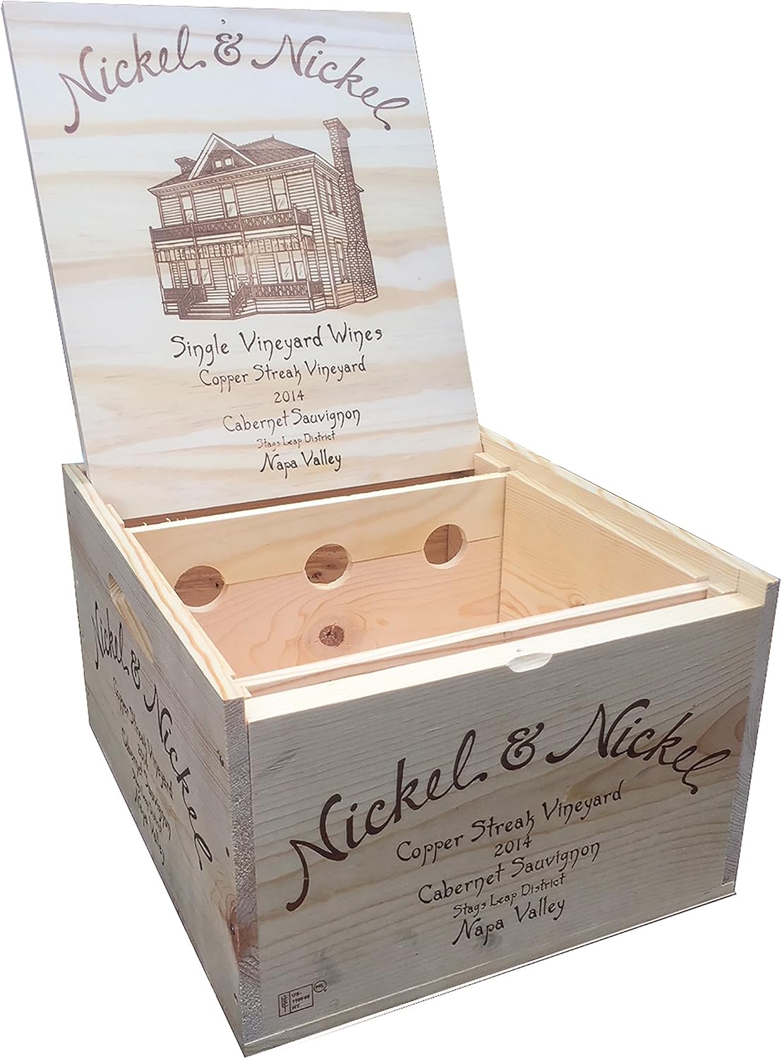 Amazon Com Vineyard Crates Wine Crate Original Nickel Nickel