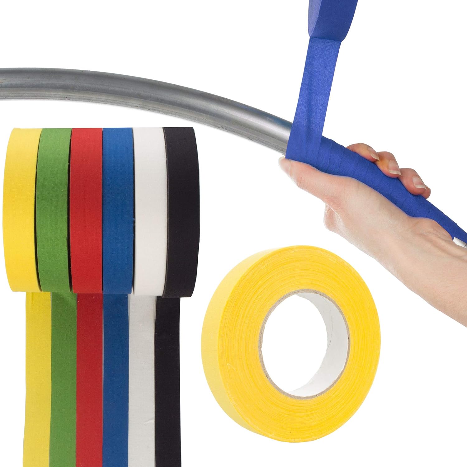 Firetoys Aerial Hoop Tape - 50m Roll, UK-Made - 2.5cm - Black