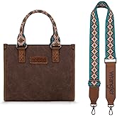 Montana West Wrangler Tote Bag for Women Aztec Western Retro Purse Top Handle Handbags