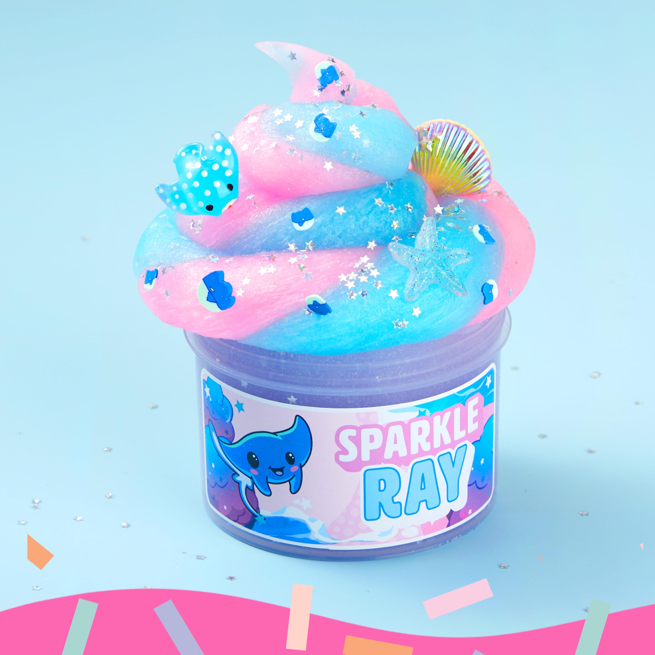 JOYIN Slime Party Favors, Cloudfin Manta Ray Slime - 8 oz., Soft, Non-Sticky, Mess-Free, Stress Relief, and Safe - Toys for Kids Classroom Reward, Boys and Girls Birthday Gifts