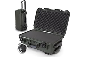 NANUK 935 Hard Case with Cubed Foam and Lid Organizer – Waterproof Protective Equipment Case with Wheels, 22” x 14” x 9” – Du