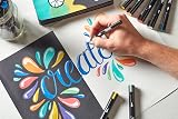 Sharpie Creative Marker Acrylic Paint Pens 12 Assorted Colours Bullet Tip view 9