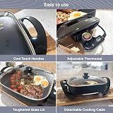 Quest Professional Multi-Function Electric Cooker 1500W 30x30cm Pan view 8