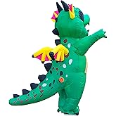 JYZCOS Winged Flying Inflatable Dinosaur Costume Men Adult Size Blow Up Halloween Suit Unisex Suitable
