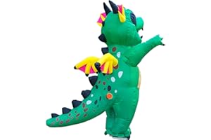 JYZCOS Winged Flying Inflatable Dinosaur Costume Adult Size Blow Up Halloween Suit