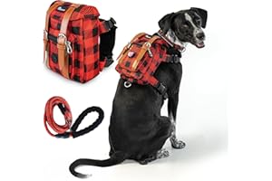 AKAY Medium Dog Backpack Carrier for Hiking, Walking, Travel - Red - 8.27" x 6.3" x 2.48"