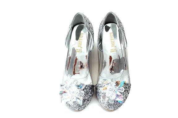 ELSA & ANNA Mädchen Gute Qualität Schuhe Prinzessin Schnee Königin Gelee Partei Schuhe Sandalen SIL15-SH