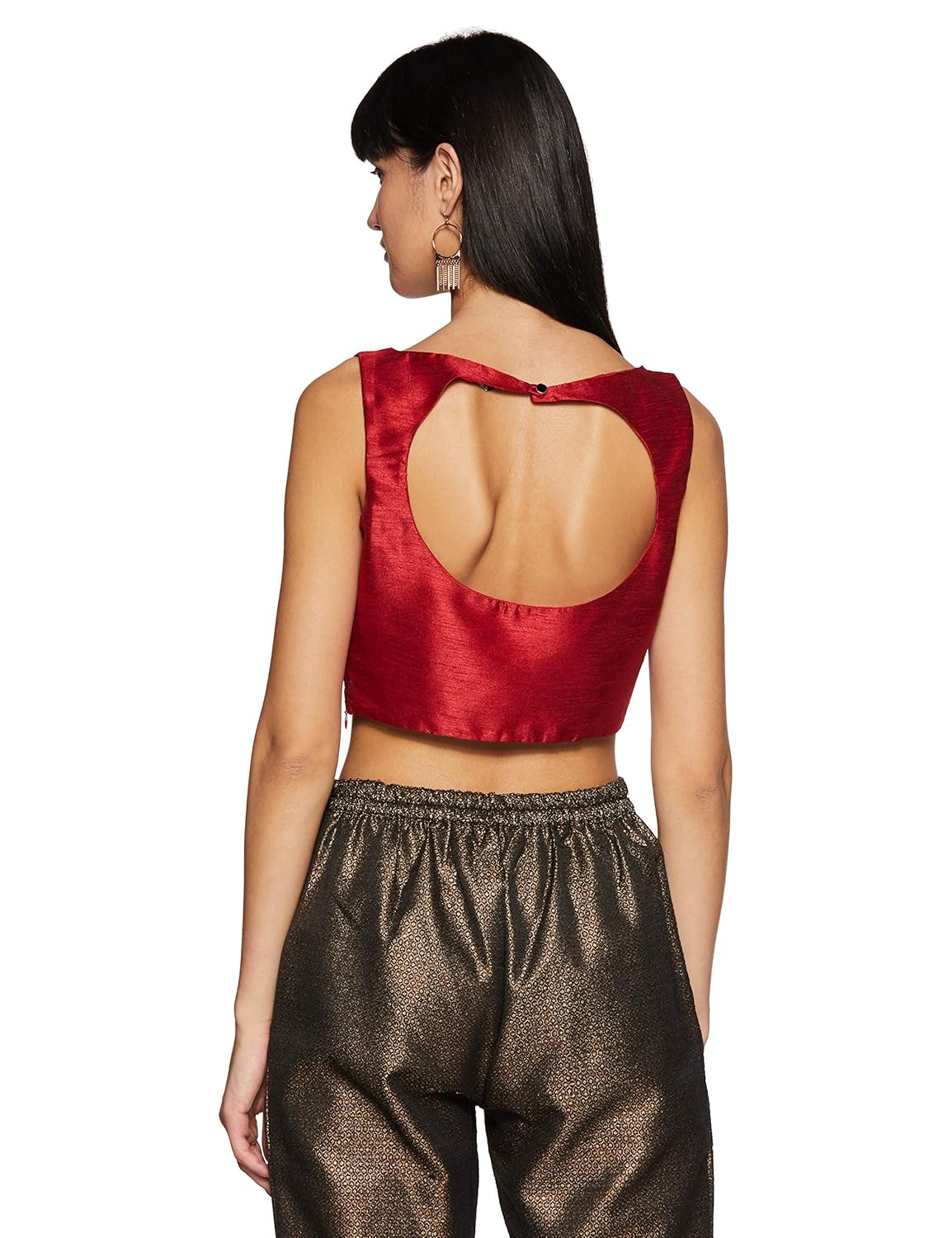 indya women's floral regular fit top