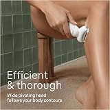 Braun Silk-épil 9 Epilator Wet Dry Pivoting Head 40 Tweezers EU Plug White view 2