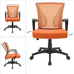 Furmax Office Chair Mid Back Swivel Lumbar Support