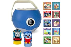 LUNA STORYTIME Kids Book Projector – 5 Thomas & Friends and 5 Classic Read-Aloud Stories, 10 Songs & Night Light & Soothing Dream Music | Children Ages 3+ Storytime Projector for Kids & Toddler | Toys, Owl & Thomas