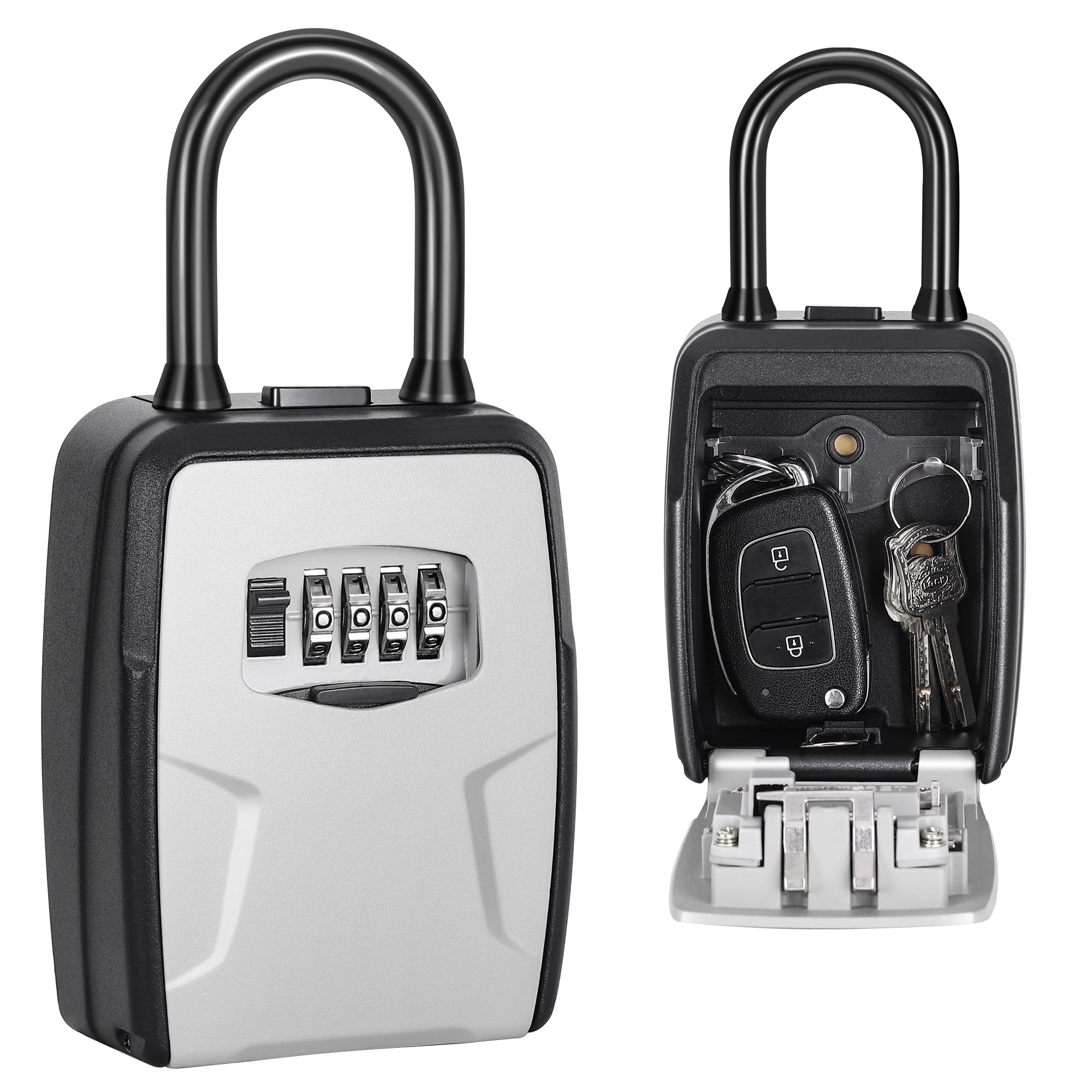 thumbnail image 2 of Puroma Key Lock Box, 4-Digit Combination Key Storage Togo 2 of 14