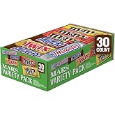 SNICKERS, TWIX, MILKY WAY &amp; 3 MUSKETEERS Full Size Candy Bars, 30 Pack | Four full size milk chocolate candy bar in bulk, great for parties, sharing, gifting, gift bag, road trip, candy variety pack