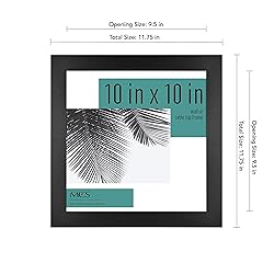 MCS Studio Gallery Frame, Black Woodgrain, 10 x 10