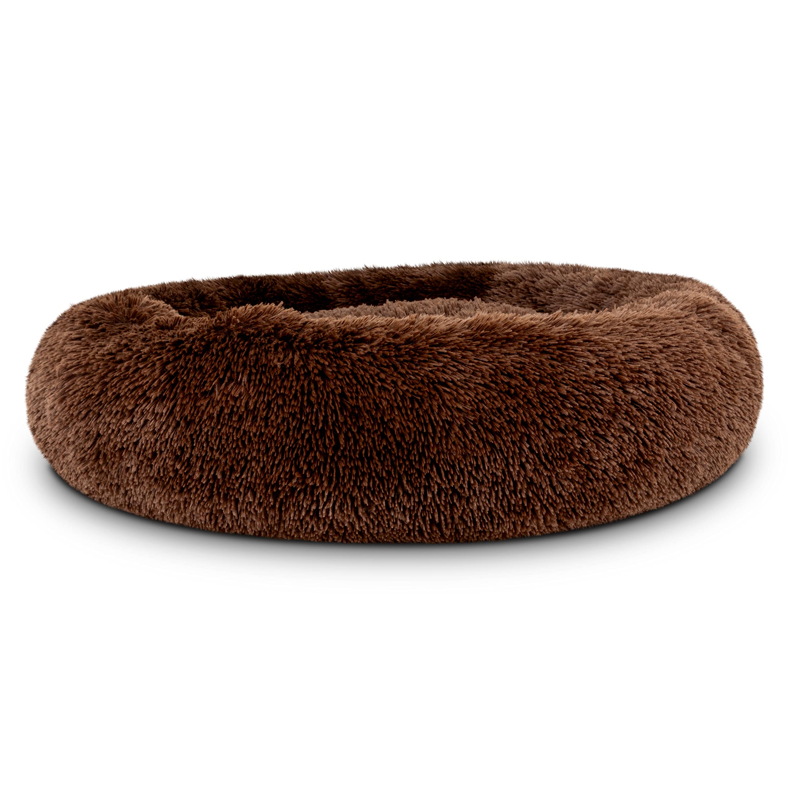 The Dog’s Bed Cover – Replacement Cover, Brown Plush, Large — image 1