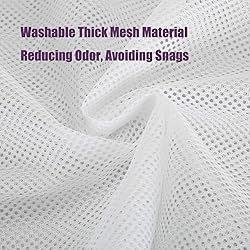 Nicunom 6 Pack Mesh Laundry Bag with Drawstring