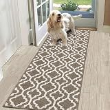 SHACOS Hallway Runner Rug 60x180 cm Non Slip Brown Kitchen Mat view 4