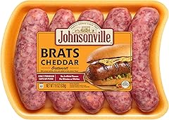 Johnsonville Cheddar Pork Bratwurst Links, 19 oz, (5 Count) Refrigerated