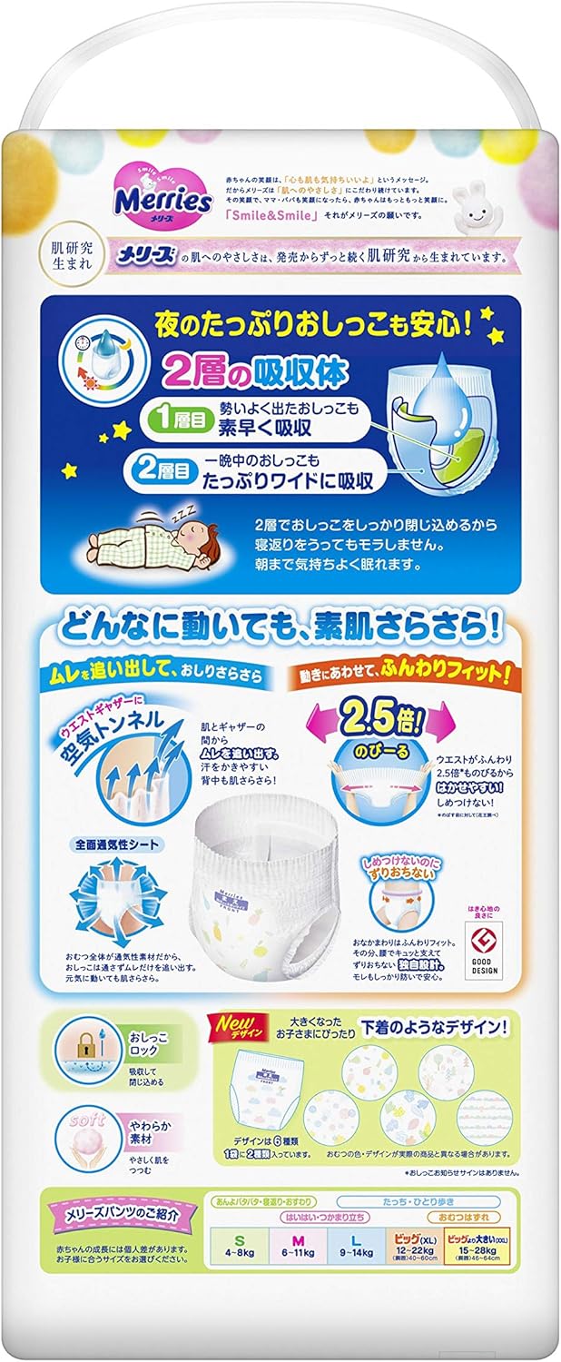 パンツ ビッグより大きいサイズ メリーズさらさらエアスルー 15 28kg 64枚 32枚 2 ケース品 Amazon Co Jp限定 メリーズ ドラッグストア Amazon