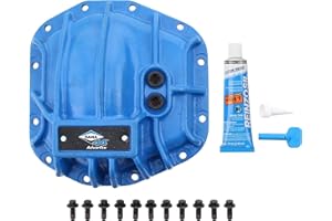 Spicer 10053468 Nodular Iron Rear Dana 44 and AdvanTEK Differential Cover Compatible with Select Wrangler JL - Blue