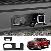 Mabett Rear Bumper Cover Plate for 2022-2026 Ford Maverick Accessories | Custom Fit 4/7-Pin Connector Hitch, Not fit Lobo Model, Hitch Surround Cover, Debris Dirt Protection