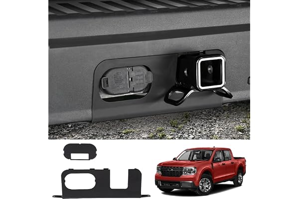 Mabett Rear Bumper Cover Plate for 2026 2022-2025 Ford Maverick Accessories, Hitch Surround Cover Protection for Maverick with 4/7-Pin Connector Hitch (Not for Lobo)