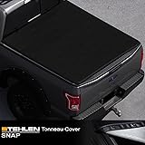 714937188532 Compatible with 1999 2000-2006 Toyota Tundra 6.375 Feet (76.5") / 6.2 Feet (74.4") Short Bed Hidden Snap Tonneau Cover - Black