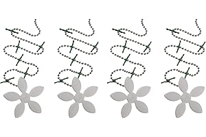 DrainWig Shower, Sink, and Bathtub Disposable Drain Hair Stopper As Seen On Shark Tank, Flower, White, 4 Pack