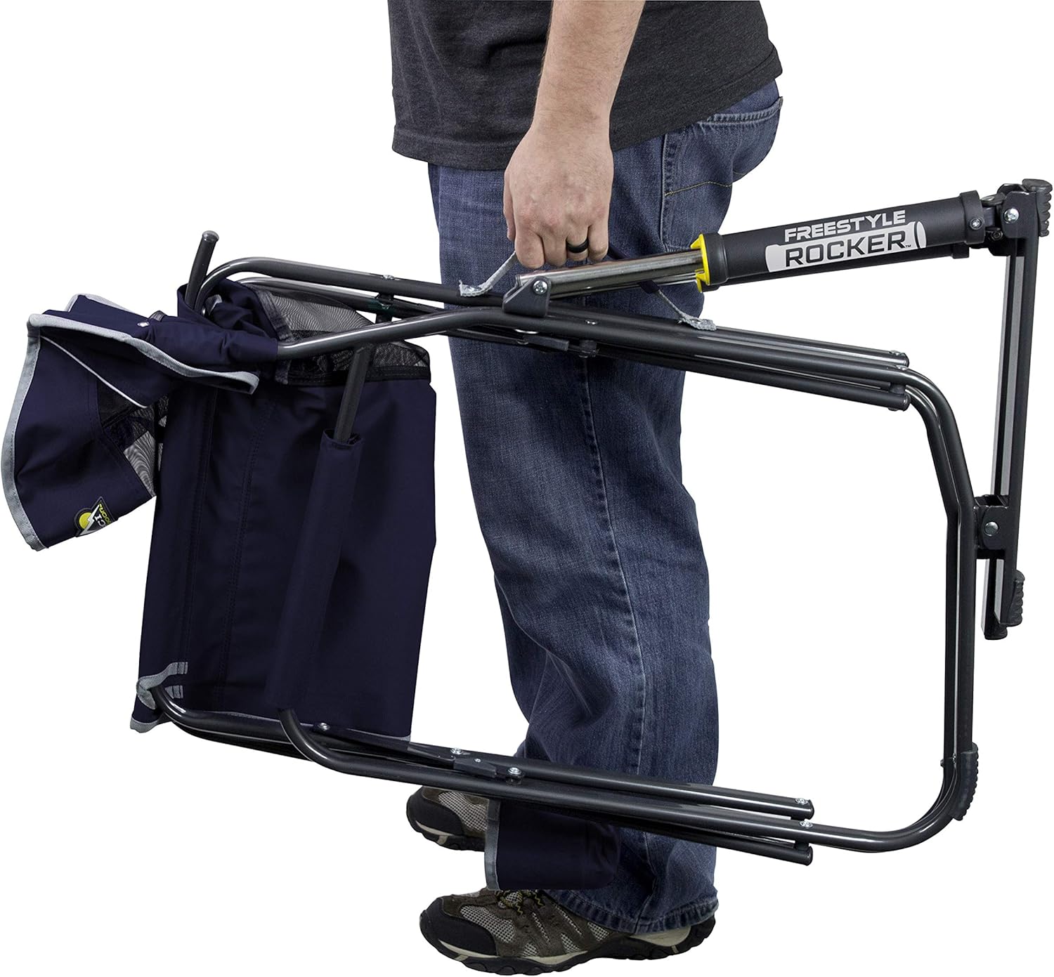 GCI Outdoor Freestyle Rocker Portable Folding Rocking Chair, Indigo : Camping Chairs : Sports & Outdoors