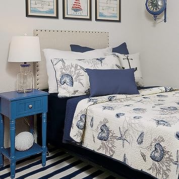 Amazon Com Brandream Ocean Comforter Sets Twin Size 100 Cotton