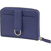 Vaultskin Small Wallet for Women, Leather Card Holder with RFID Blocking with Zipper Coin Pocket, Cash Pocket - Minimalist Wallet Women Slim Design for Everyday Use (Belgravia)