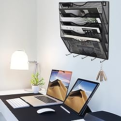 EASEPRES 5 Pocket Mesh Hanging File Organizer with