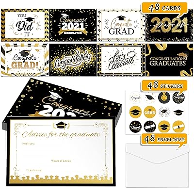 2021 Graduation Advice Cards for Graduate, 48 Pack Costa Rica | Ubuy 2021 Graduation Advice Cards for Graduate, 48 Pack Costa Rica | Ubuy