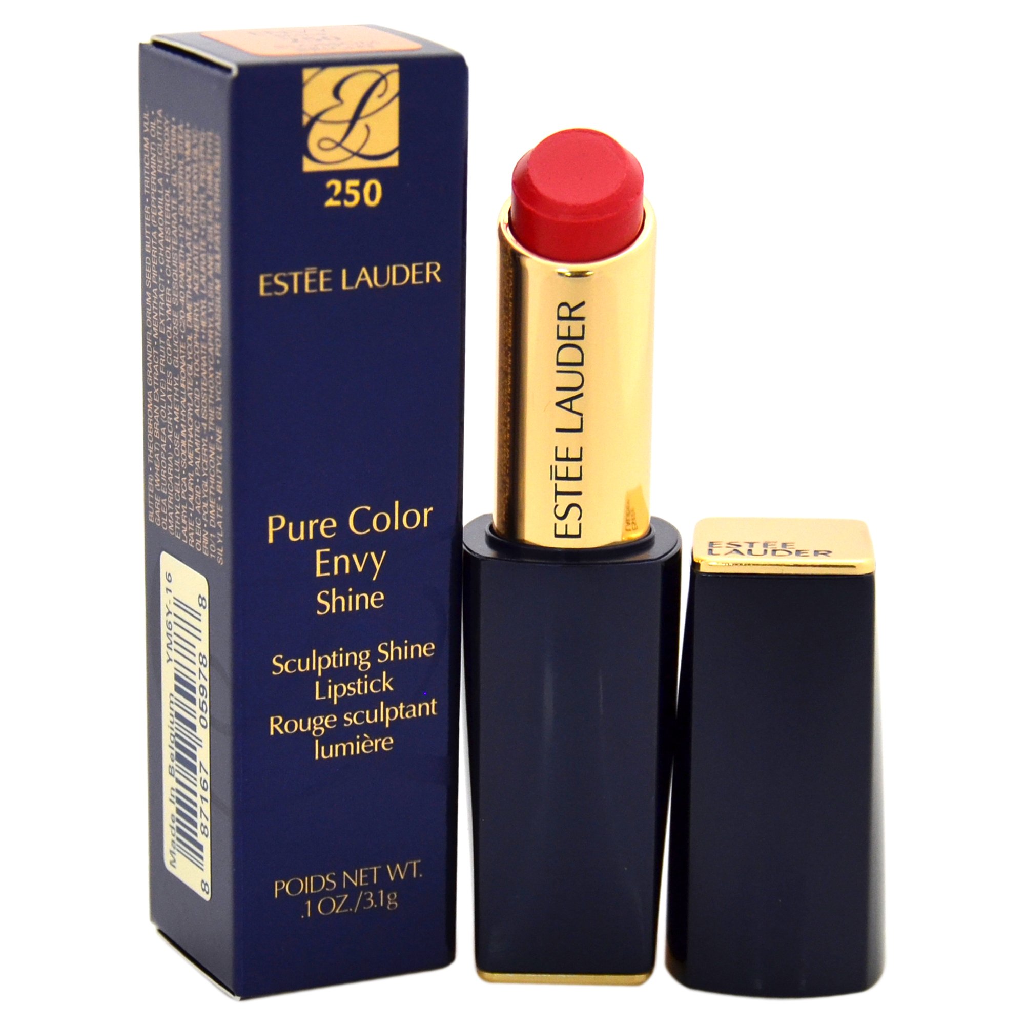 Estee Lauder Women's Pure Color Envy Shine Sculpting Lipstick, 250 Blossom Bright, 0.1 Ounce