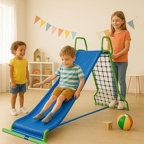 Wonkawoo 5ft Slide for Kids Metal Freestanding Playground Slide