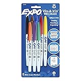 EXPO Vis-a-Vis Wet Erase Marker Set, Fine