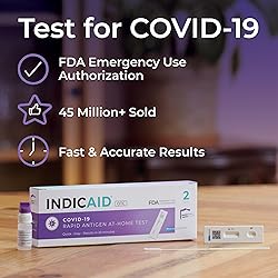 INDICAID COVID-19 Antigen Rapid Test, 6 Tests in 3