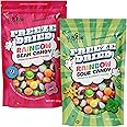 Fusion Select Rainbow Bean Candy - Assorted Freeze Dried Candy with Wildberry & Sour Flavors - Dehydrated, Crunchy, Colorful Treats & Snacks for Kids & Adults - Packed in a Resealable Pouch 120g Each