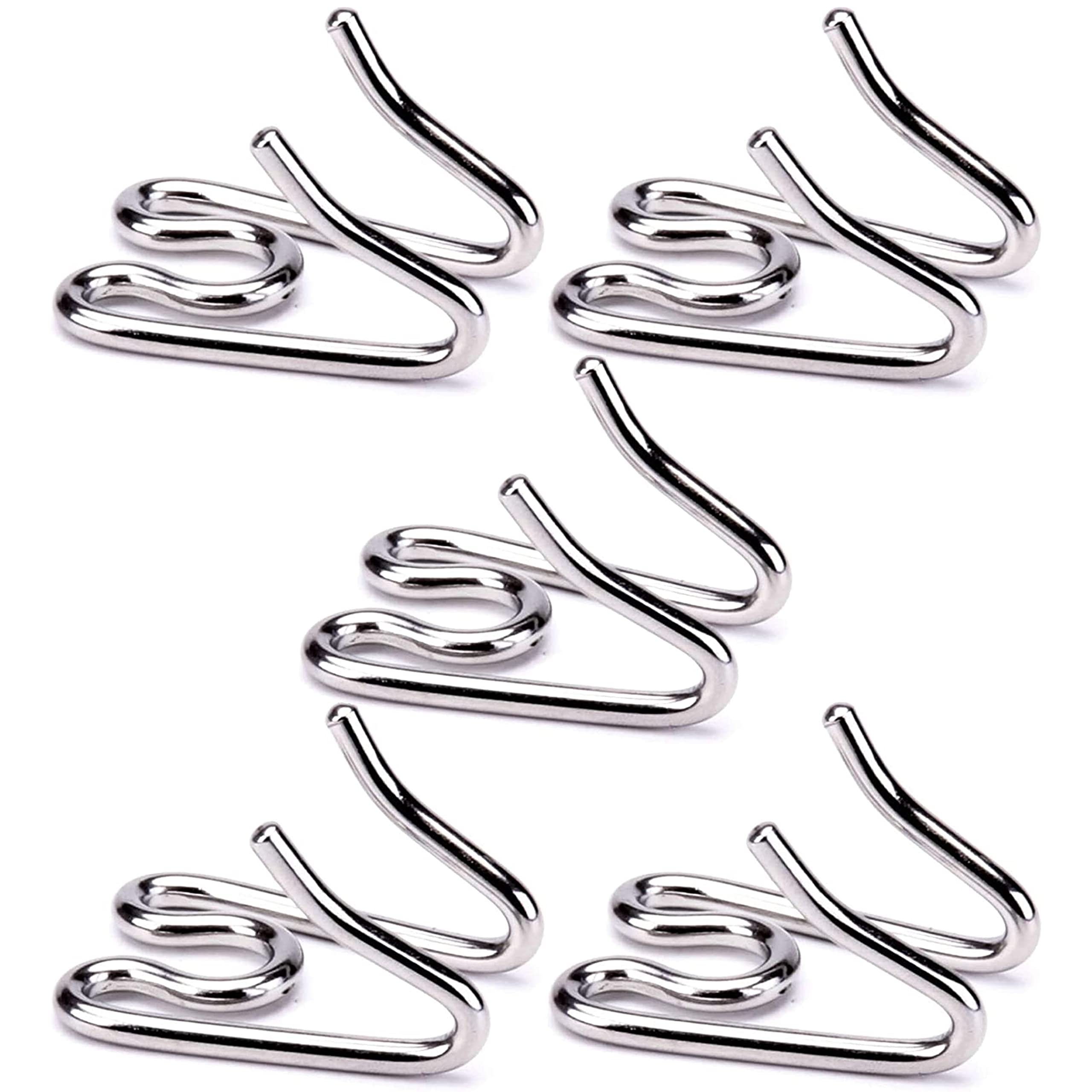 Photo 1 of (5 Pack) Stainless Steel Dog Collar Extra Links Designed for 2.25mm H-S Small Dog Collar Links, Silver