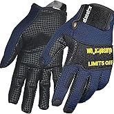 eLusefor Unrestricted Control Mechanic Gloves|100% Tactile Feel,360°Touchscreen,Dexterity Fit|Work,Warehouse,Driving Gloves